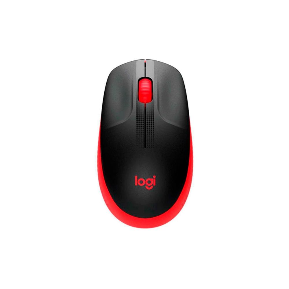 Mouse Sem Fio Preto e Vermelho M190 - Logitech