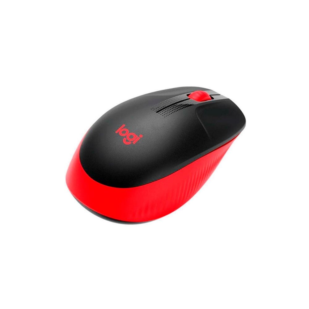 Mouse Sem Fio Preto e Vermelho M190 - Logitech