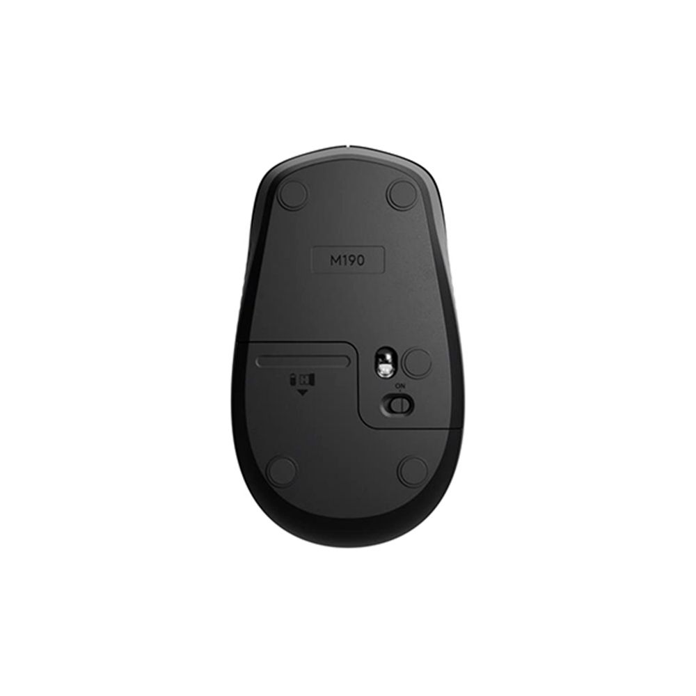 Mouse Sem Fio Preto e Vermelho M190 - Logitech