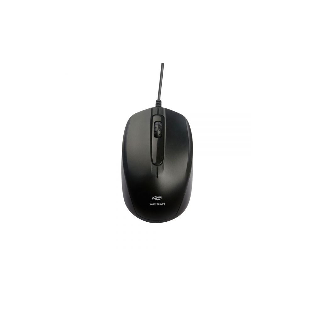 Mouse Óptico USB MS-30BK Preto - C3Tech