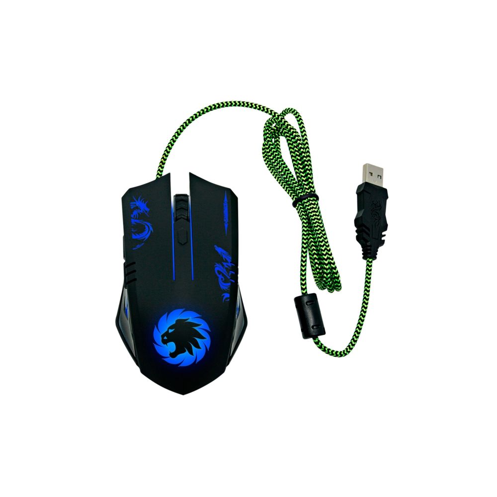 Mouse Gamer USB Preto LED MG386 3200DPI - Gamemax