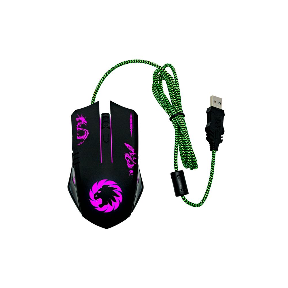 Mouse Gamer USB Preto LED MG386 3200DPI - Gamemax