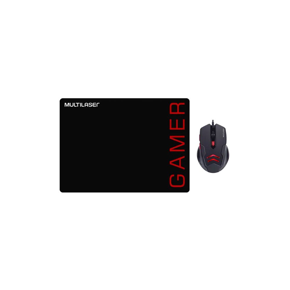 Kit Mouse e Mouse Pad Gamer MO306 - Multilaser