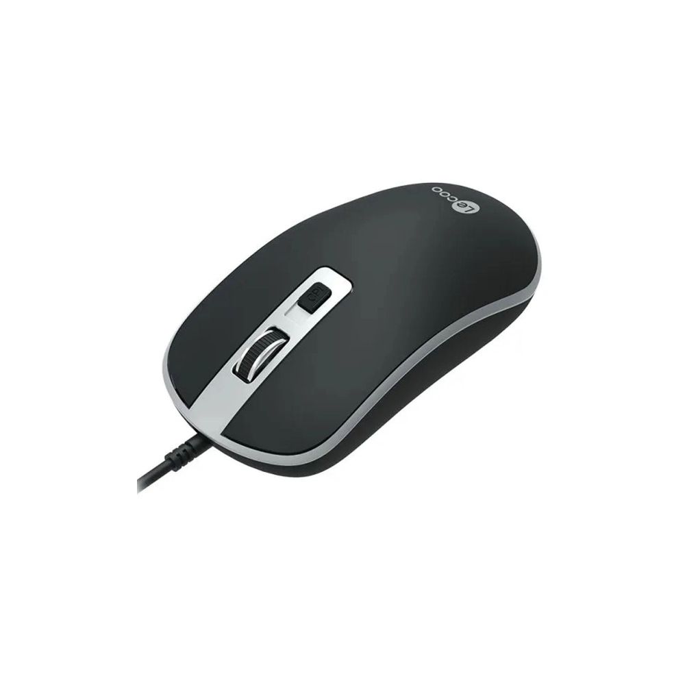 Mouse com Fio USB MS104 Preto - Lecoo 