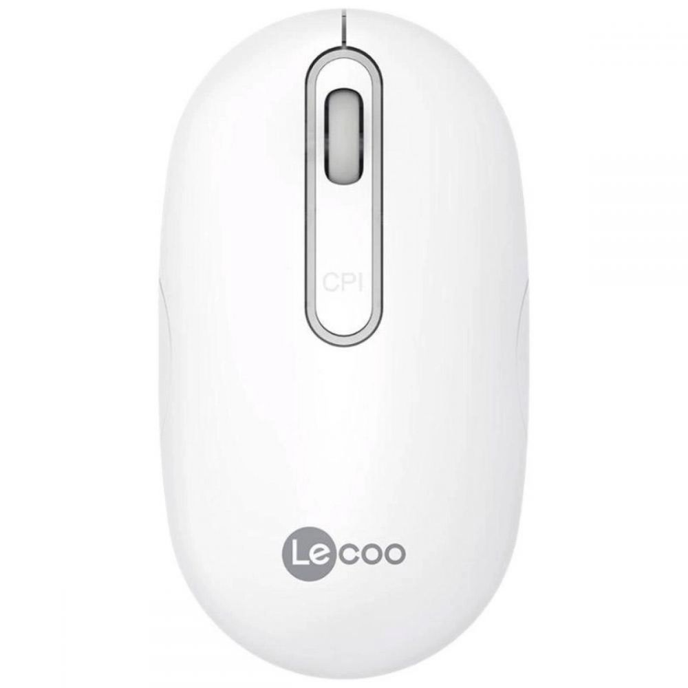 Mouse S/Fio Recarregável WS207 Branco - Lecoo