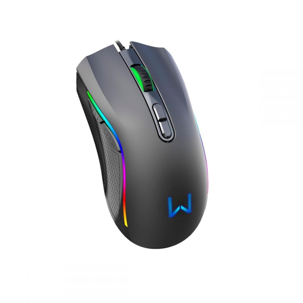 Kit Mouse 3600DPI 7 Botões RGB e Mousepad MO396- Multi