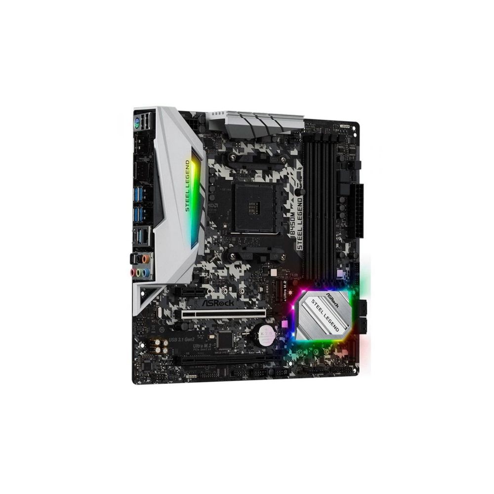 Placa Mãe B450M Steel Legend AM4 – AsRock