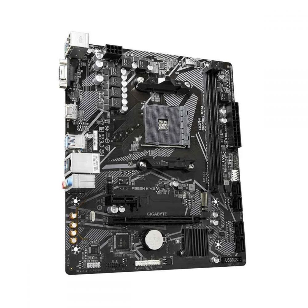 Placa-Mãe, Socket Amd  A520m-K-V2 - Gigabyte