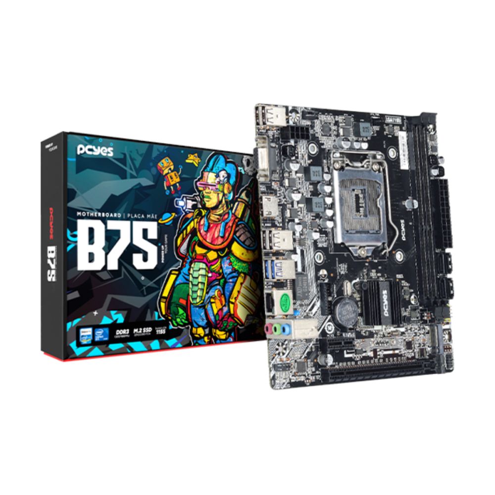 Placa Mãe PCYB75-3G16 (Micro ATX) - PCYes
