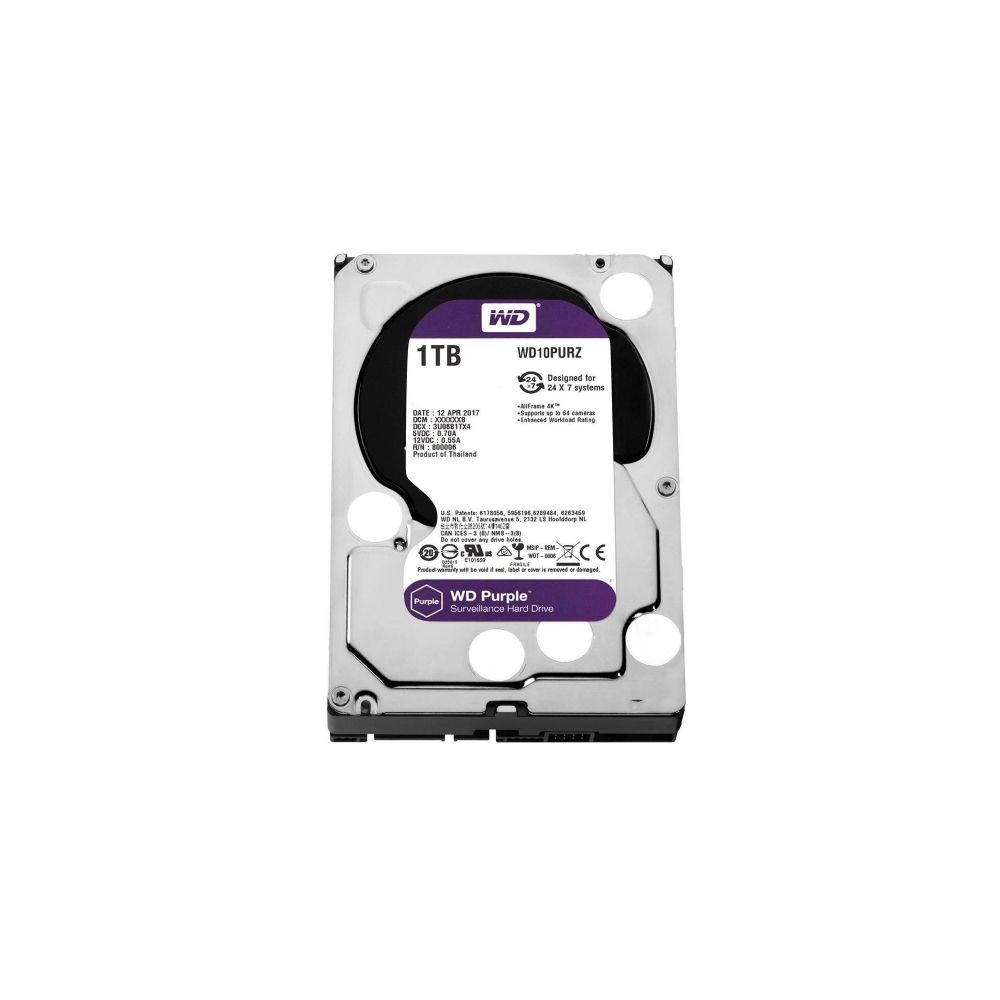 HD Purple 1TB Surveillance 3.5' SATA WD10PURZ - WD