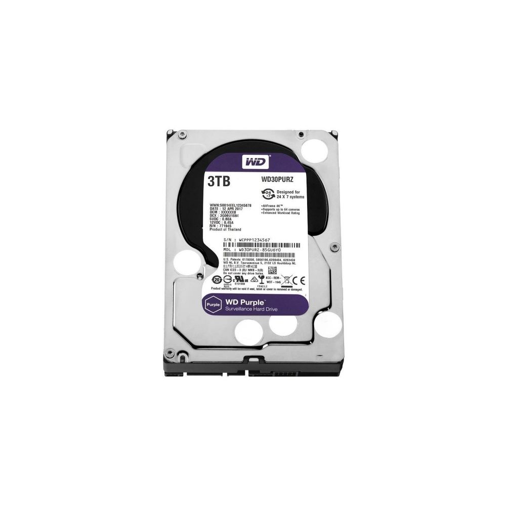 HD Purple 4TB Surveillance 3.5' SATA WD30PURZ - WD