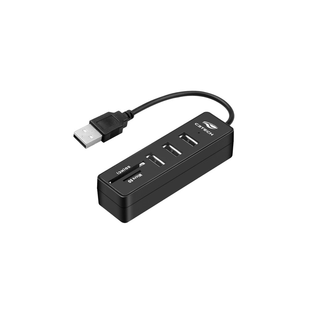 Hub USB 2.0 5 Portas HU-L200BK - C3Tech