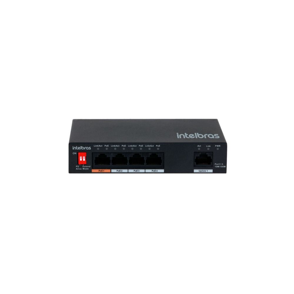 Switch SF500 Hi-poe 5 Portas Fast Ethernet - Intelbras