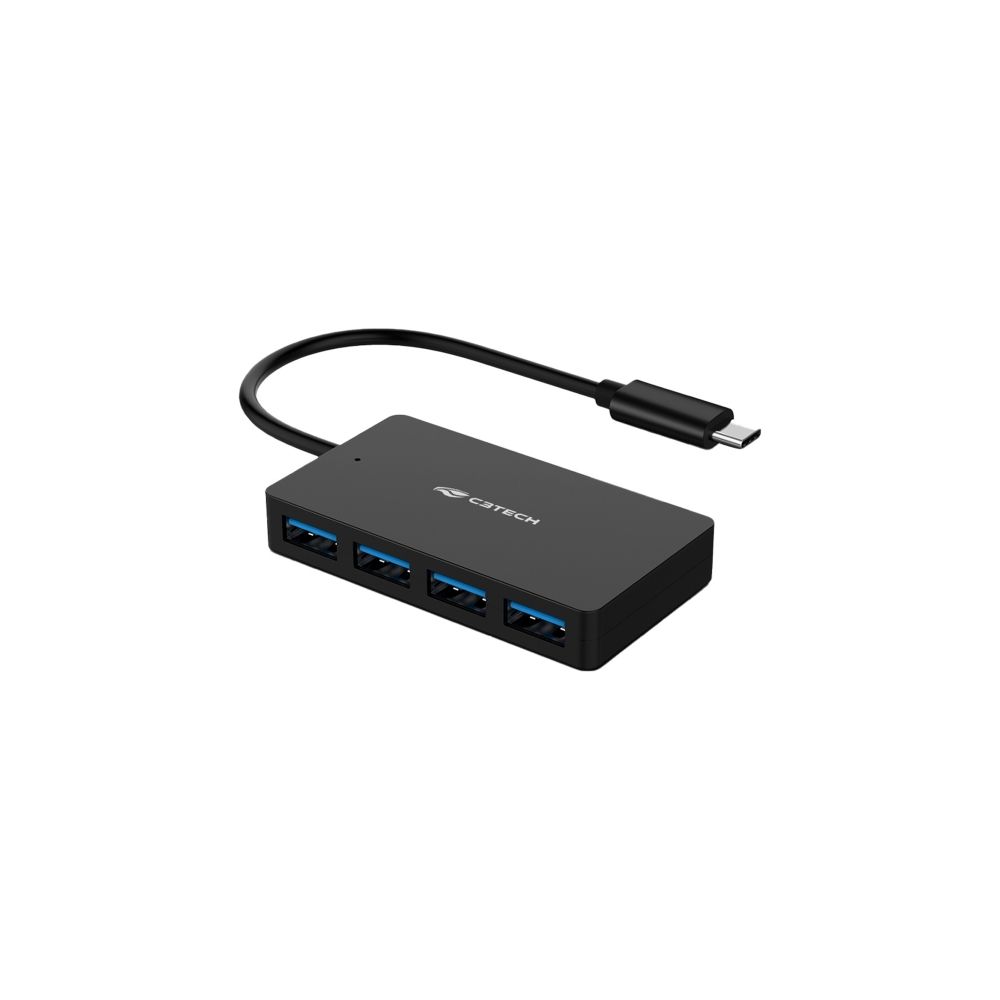 Hub USB-C 3.0 4 Portas HU-C310BK - C3Tech