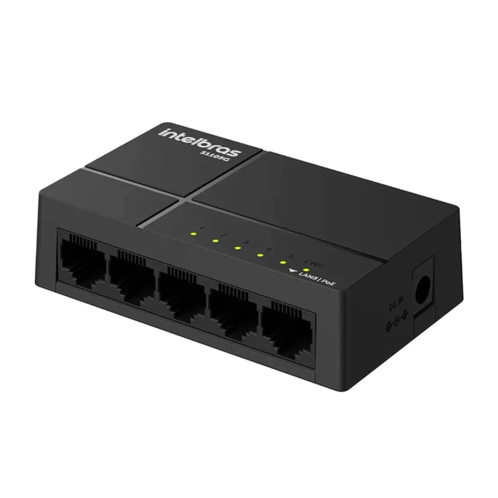 Hub Switch Gigabit S1105G 5 Portas - Intelbras