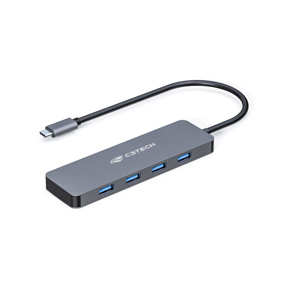 Hub USB-C 3.0 4 Portas HU-C330GY - C3Tech