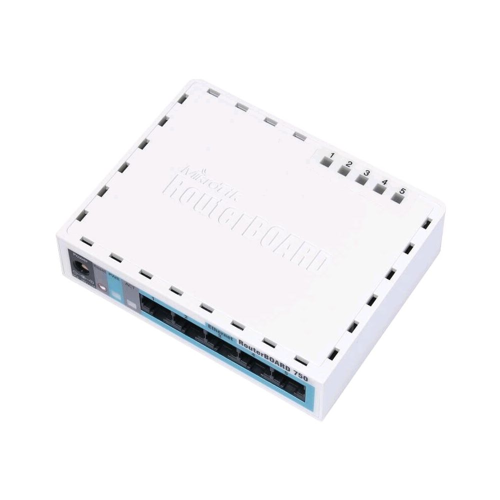 Mikrotik Routerboard RB750 5 Lan Giga Licença Nivel 4 - Mikrotik 