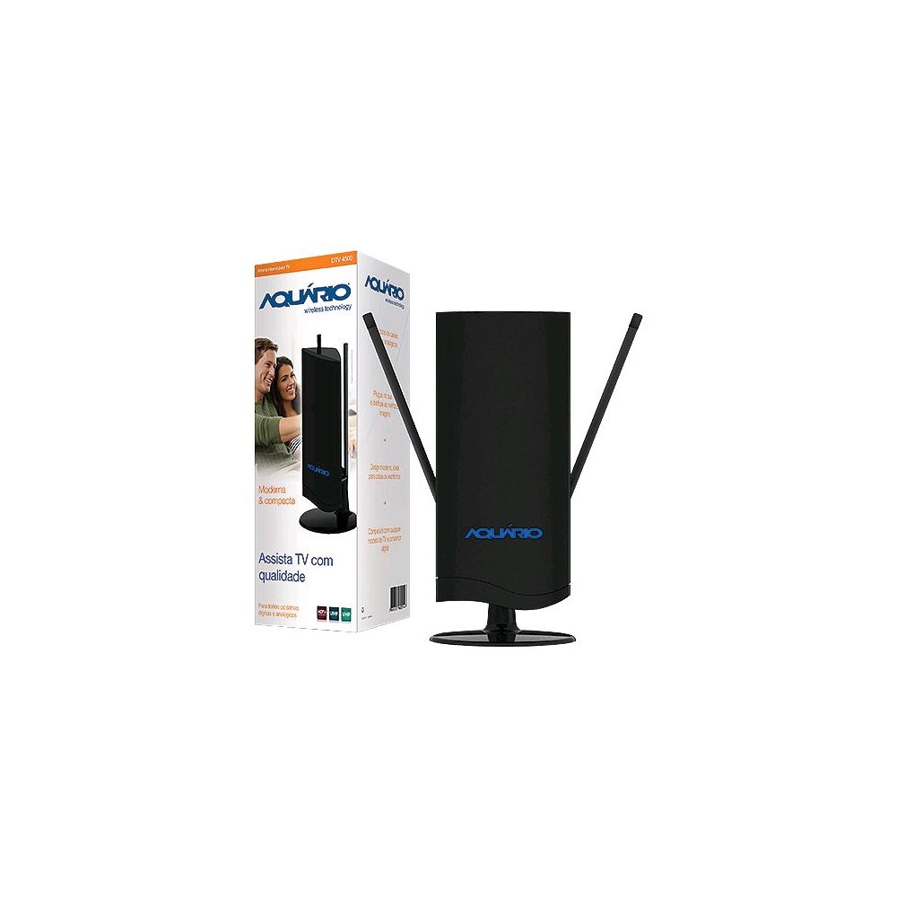 Antena Interna de TV DTV-4500 - Aquario