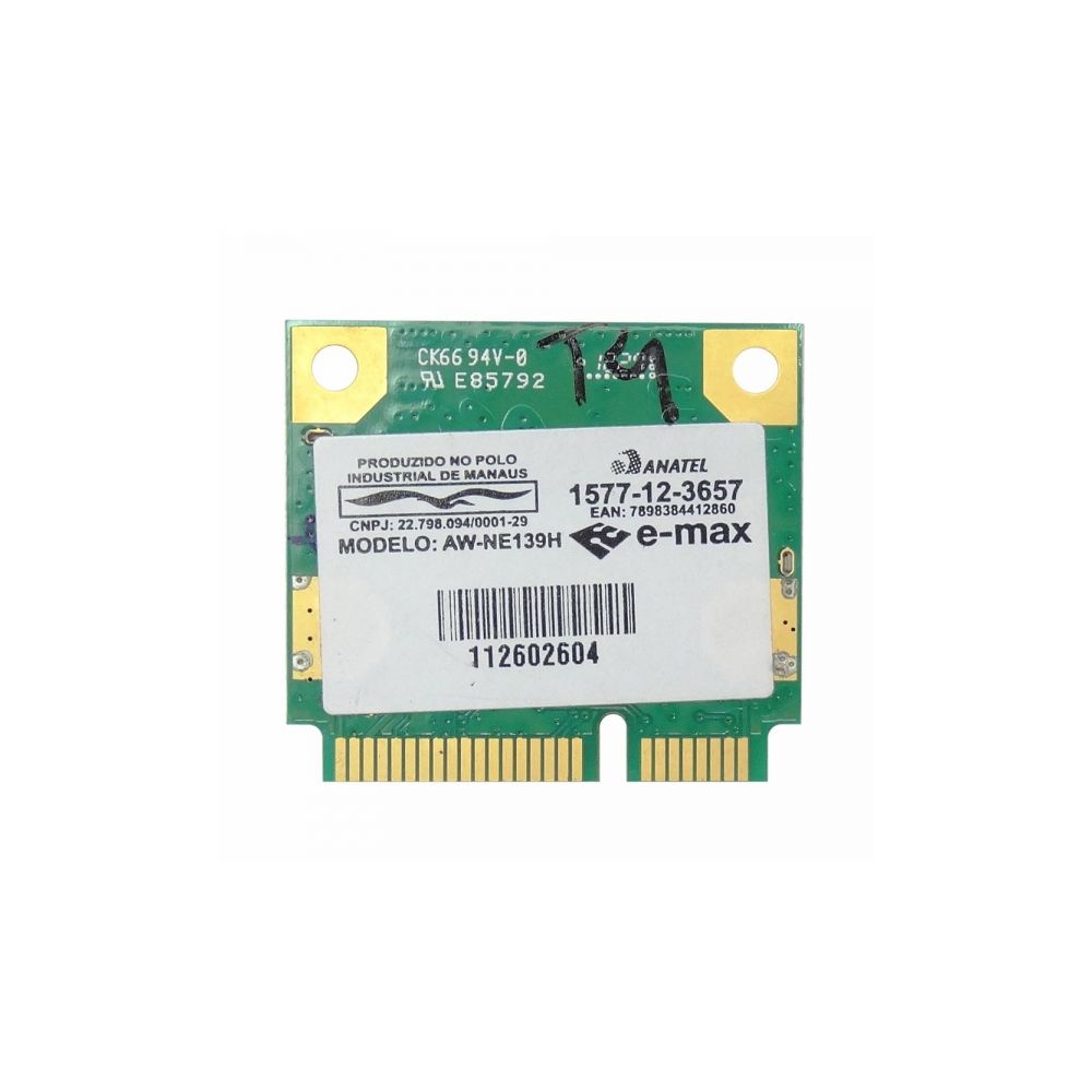 Módulo E-Max Aw-Ne139h Wireless Para Notebook
