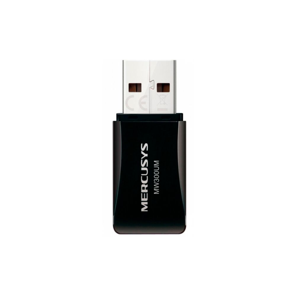 Adaptador USB Wireless N 300 Mbps Preto MW300UM - Mercusys