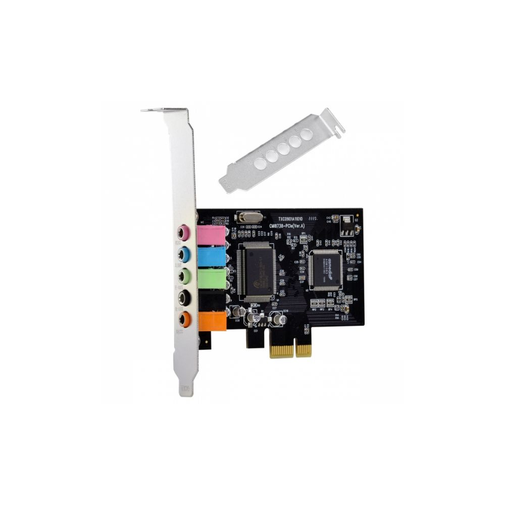 Placa de Som PCI-Express 5.1 Canais Low Profile - Vinik