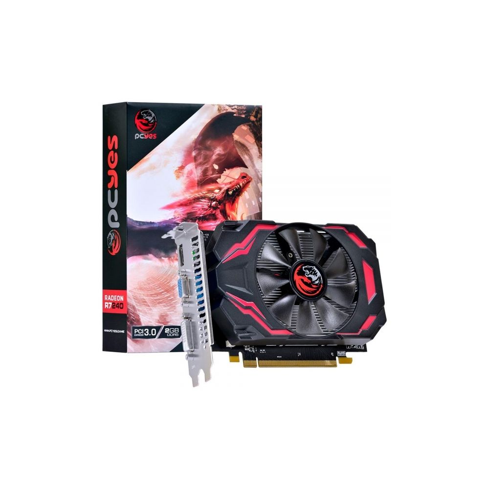 Placa de Vídeo AMD Radeon R7 240 2GB PJ240R712802D5 - Pcyes