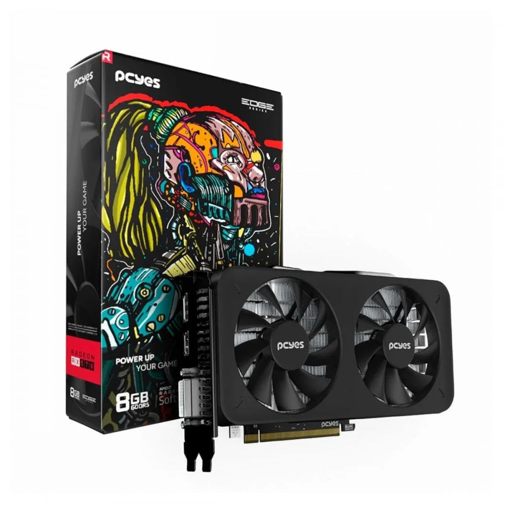 Placa de Vídeo RX 570 8GB 256Bits GDDR5 PVEX5708GB2F-PCYES