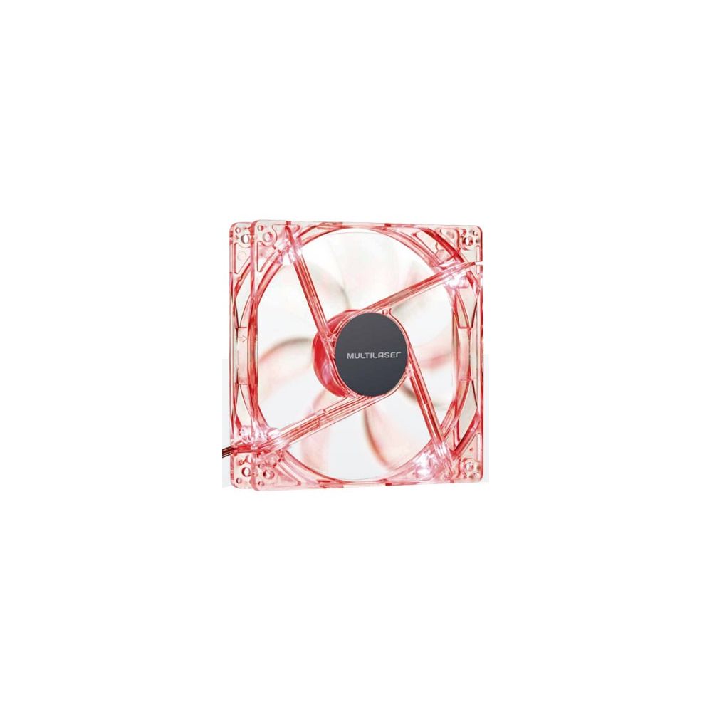 Cooler FAN GA136 com LED Vermelho 12x12 - Multilaser