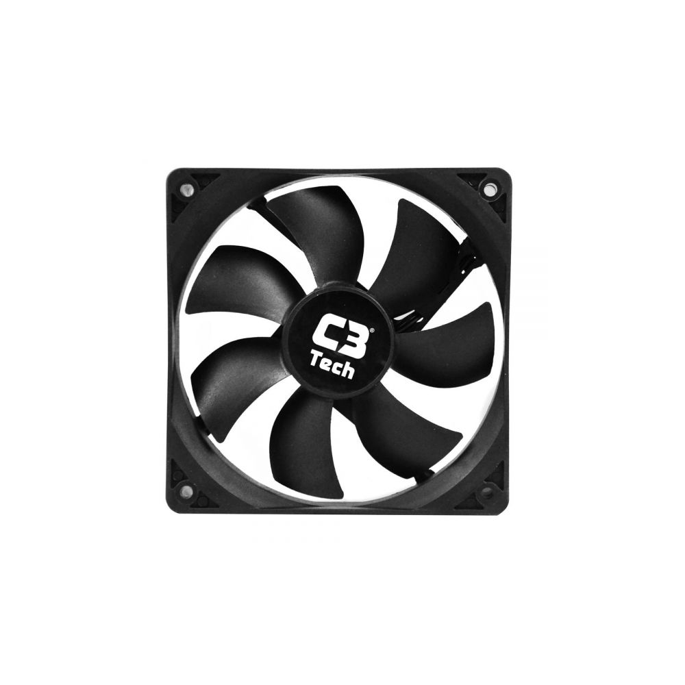 Cooler FAN para Gabinete 120x120x25mm Preto - C3Tech