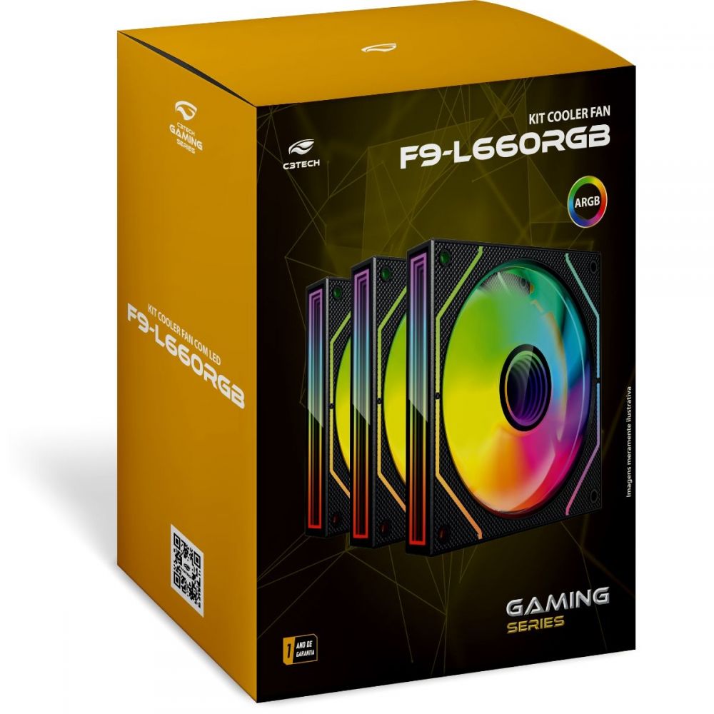 Kit Cooler Fan RGB - C3Tech