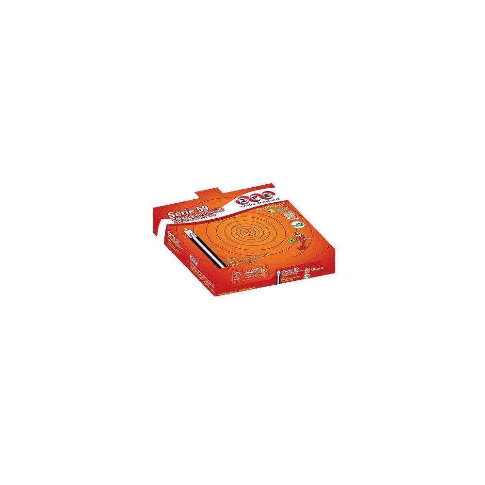 Cabo CFTV Flexível 4MM + Bipolar (2X26 AWG ) Interno Branco - IFE