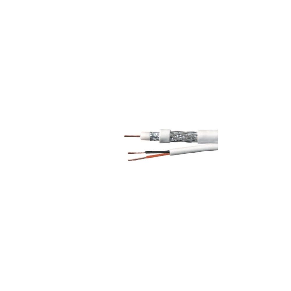 Cabo Coaxial CFTV 4mm Bipolar Branco 80% IFE