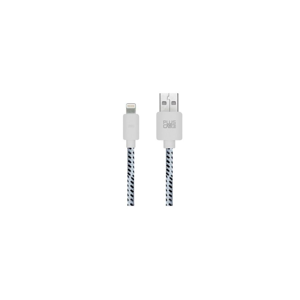 Cabo Para Iphone 5/6 Lightning Plus Cable USB-LT1002 Branco Nylon - Plus Cable