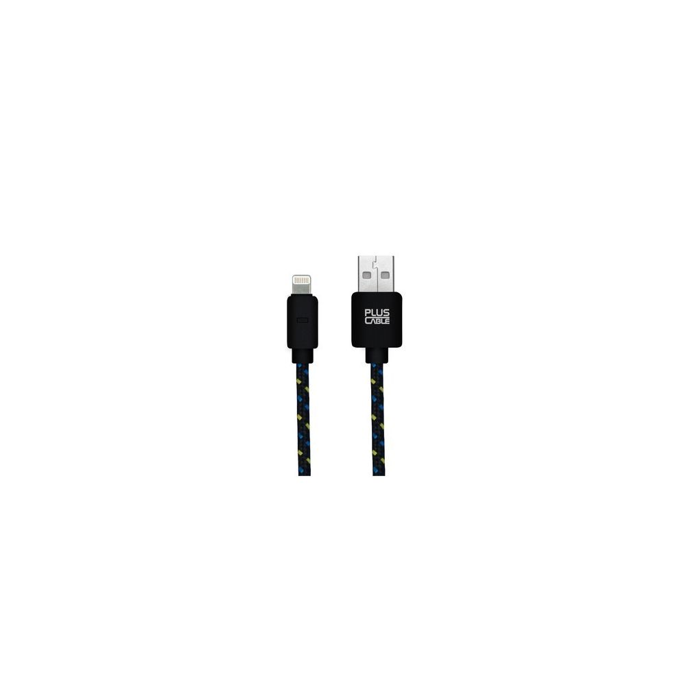 Cabo Para Iphone 5/6 Lightning Plus Cable USB-LT1002 Preto Nylon - Plus Cable