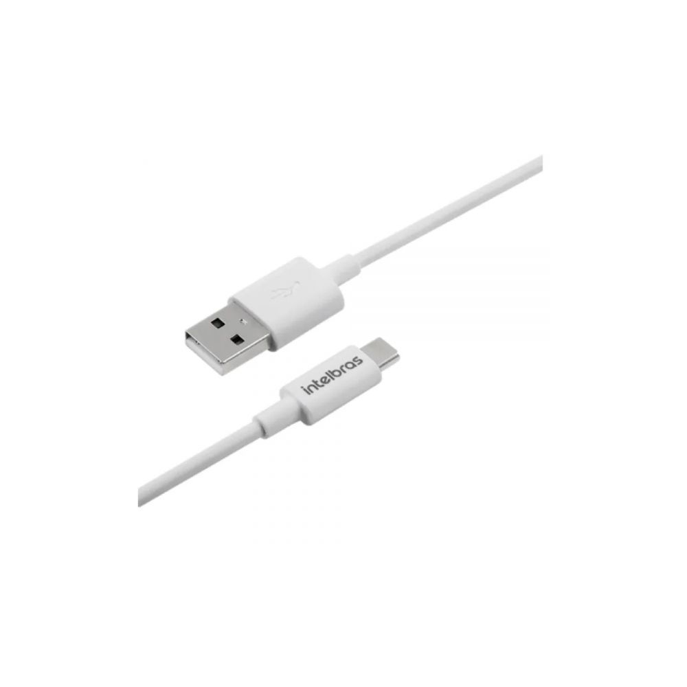 Cabo Usb x Usb Type C 1,2m Branco Euac12pb EUAC12PB - Intelbras 