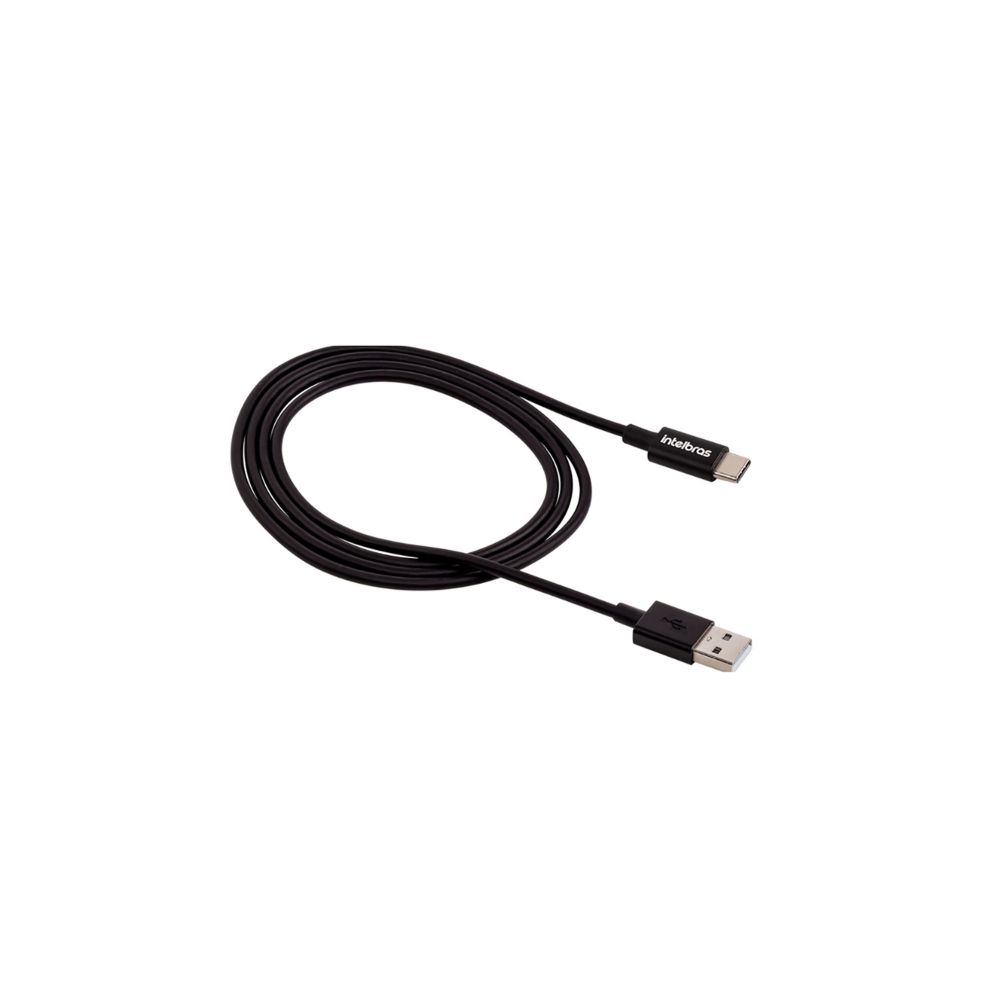 Cabo USB-C 1,2M PVC Preto EUAC12PP - Intelbras