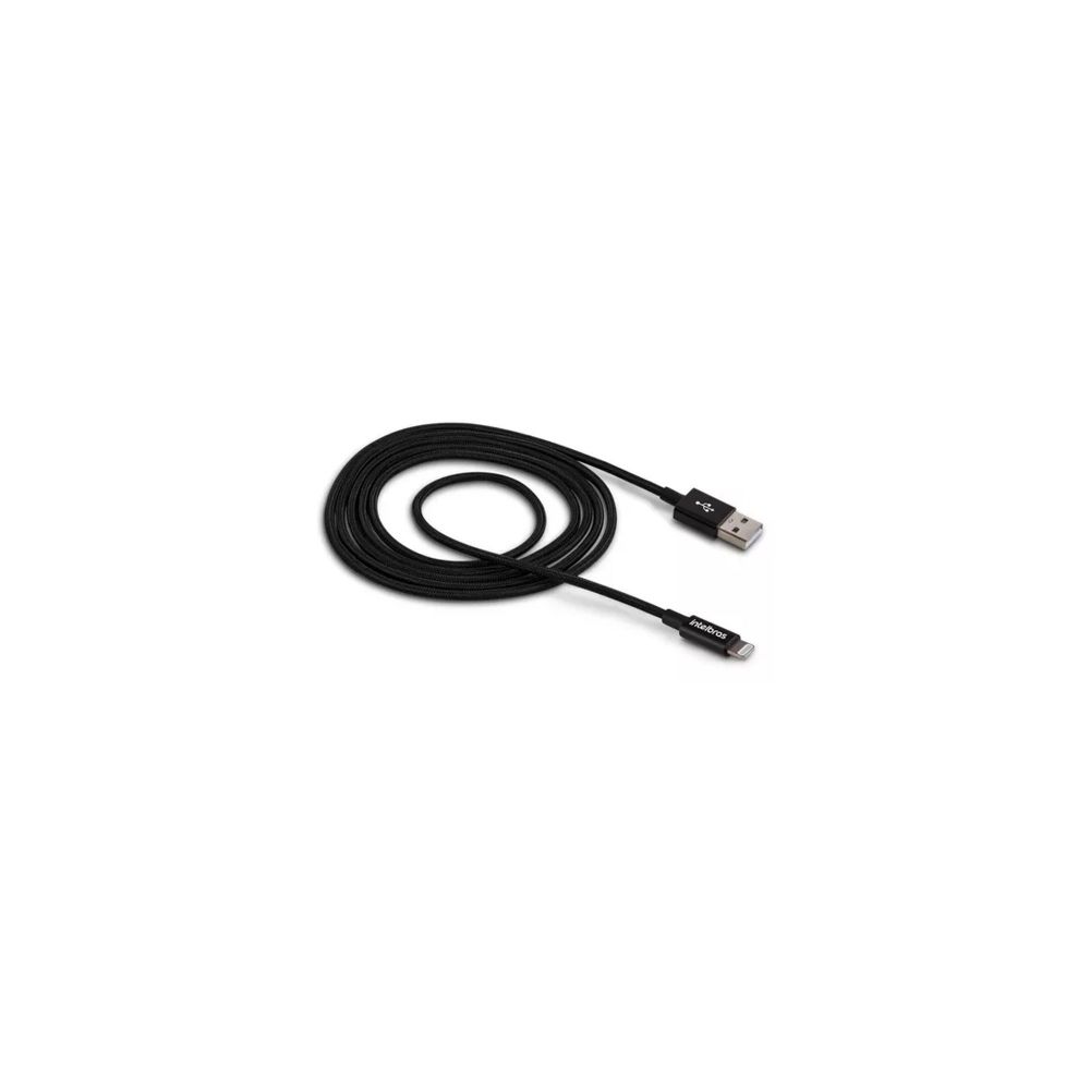 Cabo USB para Lightning 1,5m nylon Preto - Intelbras