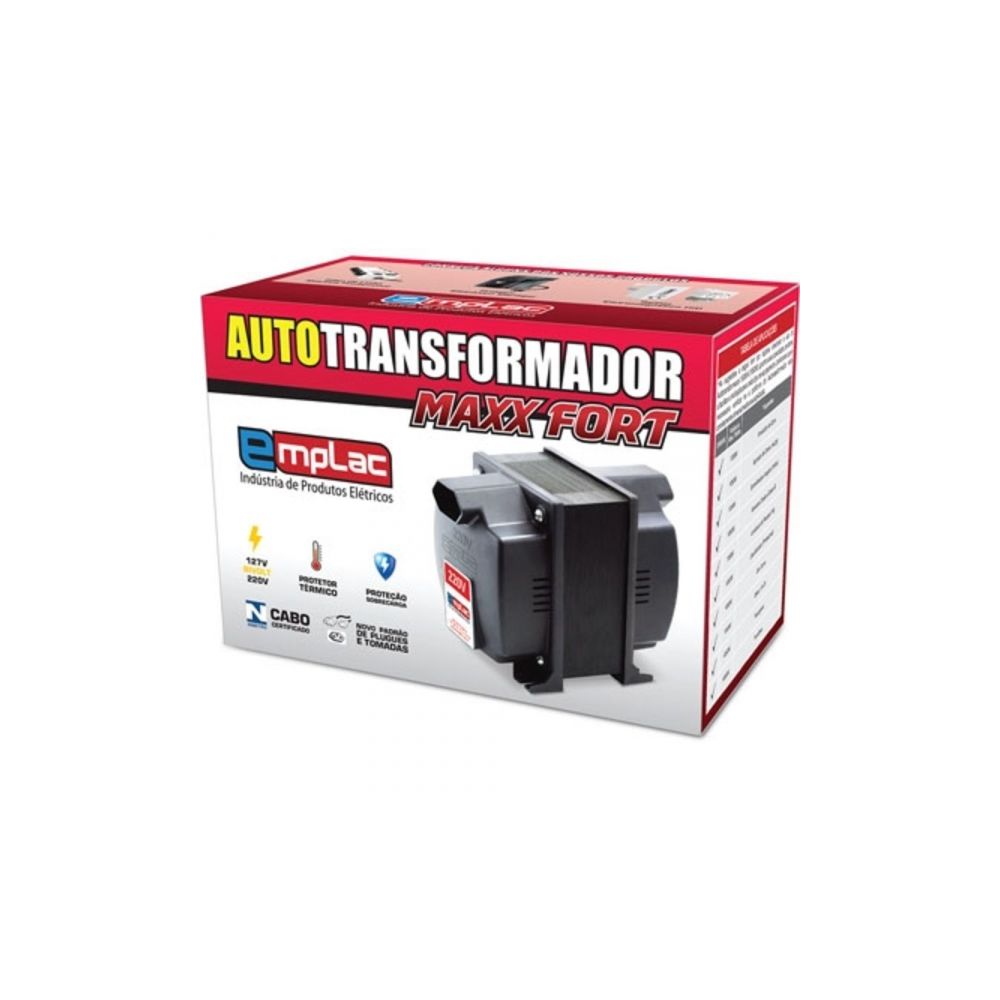 Autotransformador 1500VA Bivolt 10A 2P+T F30058 - Emplac