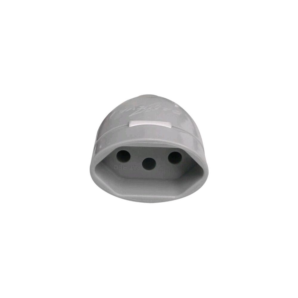 Plug Desmontável 2P+T 20A 250V Cinza NBR 14136 - Daneva