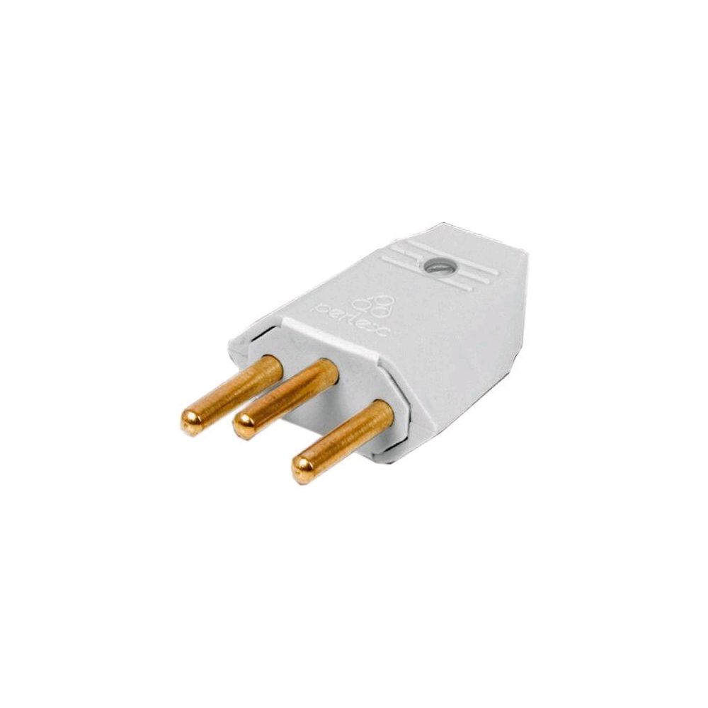 Plug Macho Padrão Novo 10A 250V Mod.1043 - Perlex