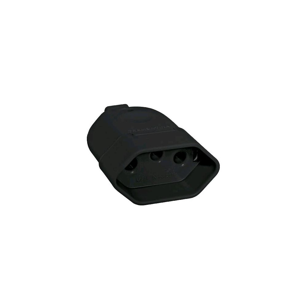 Plug Fêmea 3P 20A 250V Preto - Tramontina