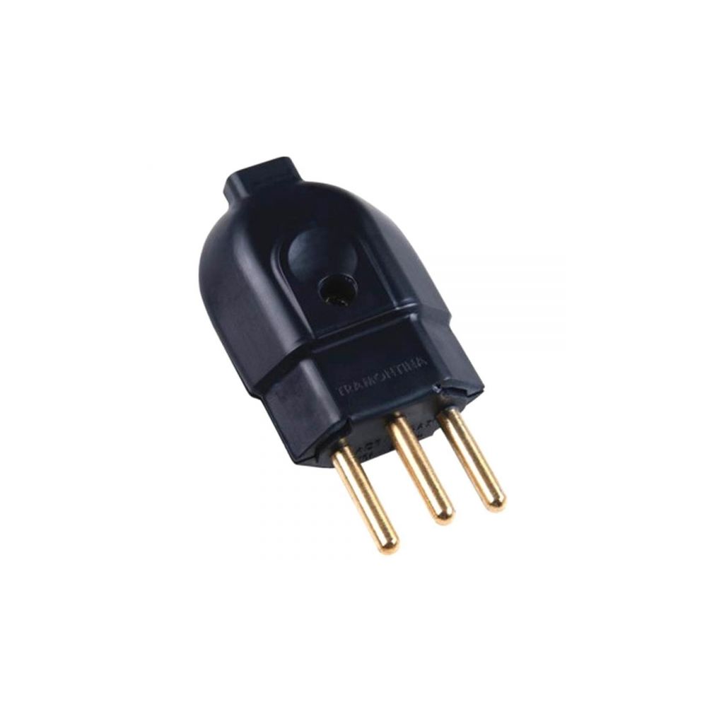 Plug Macho 3P 20A 250V Preto - Tramontina