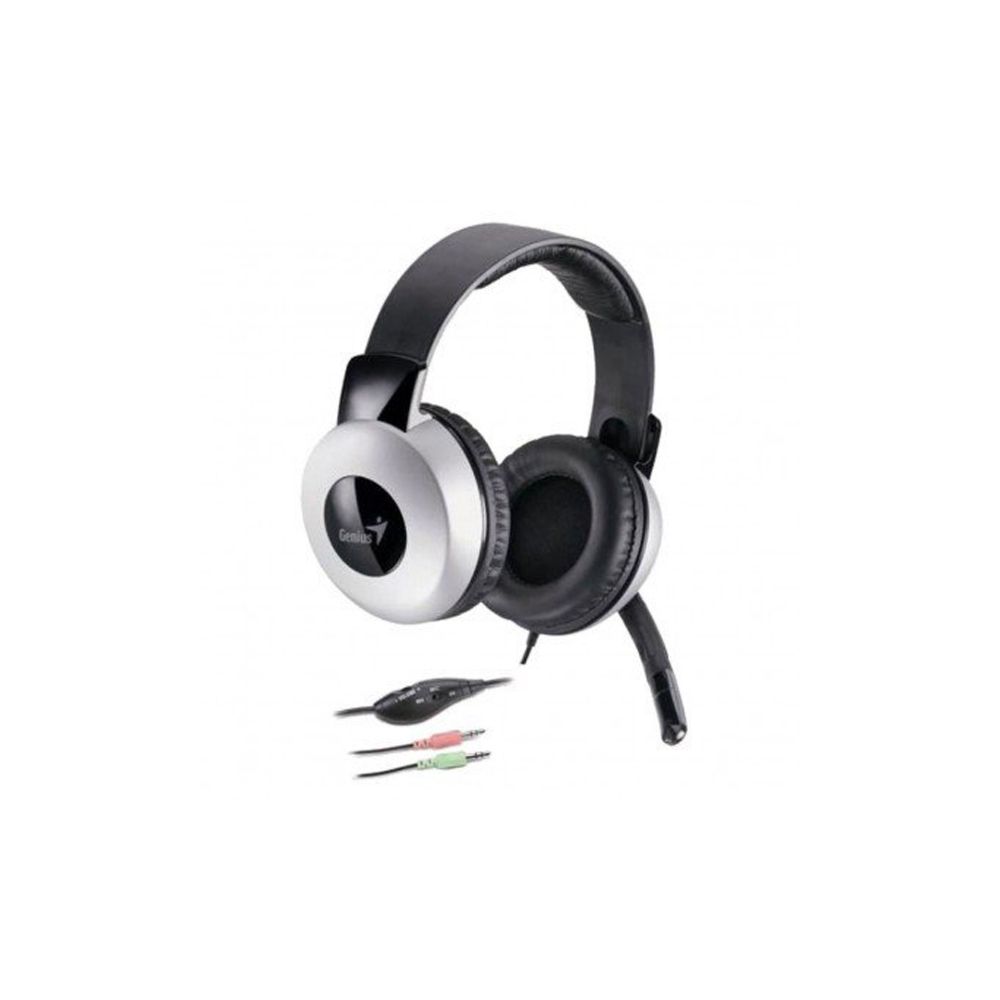 Headset c/ Microfone, HS-05A, Deluxe, Ajustável, Prata - Genius