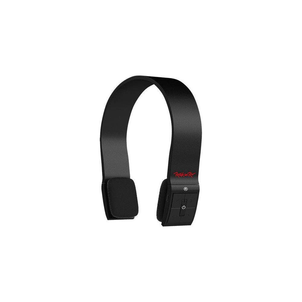 Fone de Ouvido Bluetooth Aquarius Headphone Rock in Rio - Preto