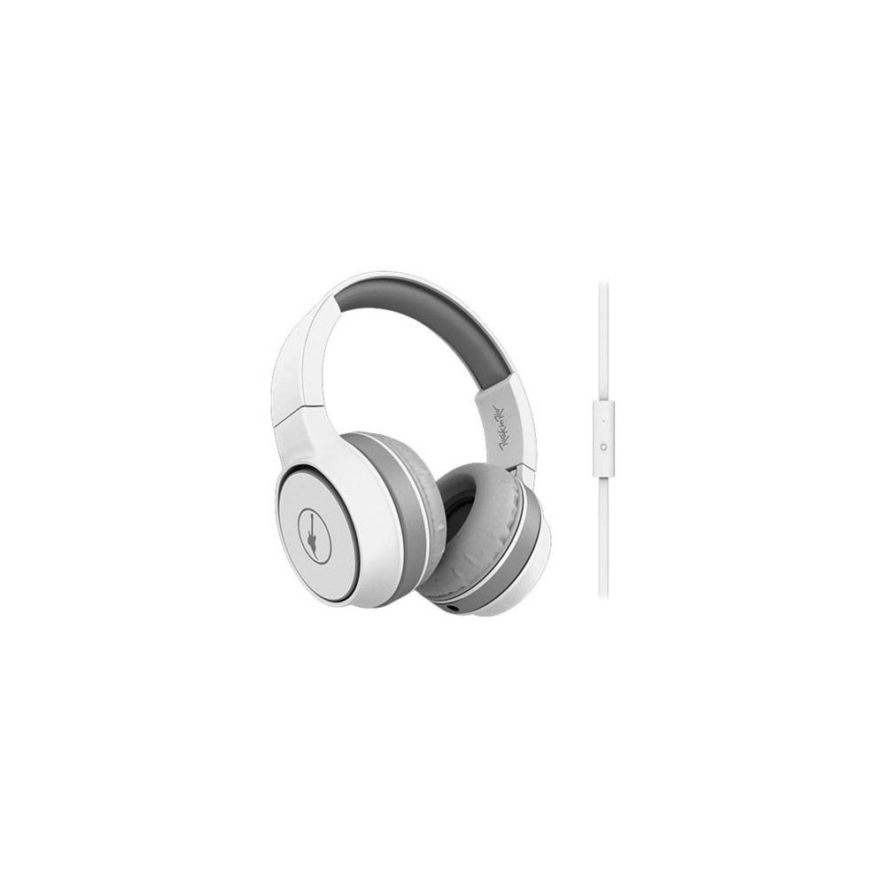 Headphone Rock in Rio Rock Sunset Branco Microfone Aquarius