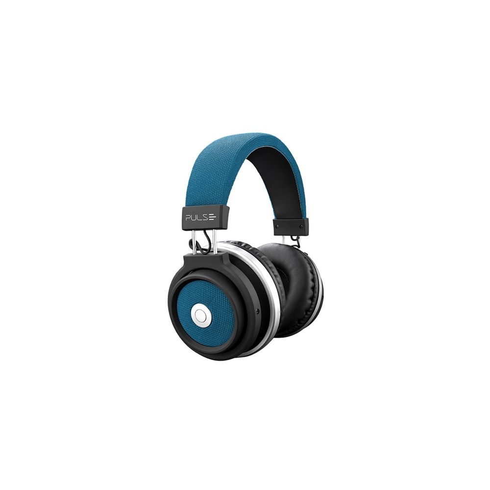 Headphone Bluetooth Pulse Preto e Azul PH232