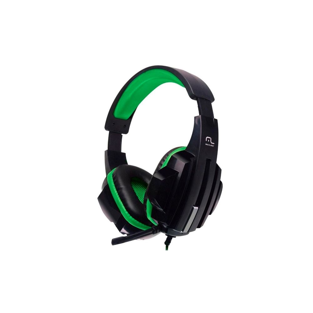 Headset Gamer Preto e Verde P2 Microfone PH123 - Multilaser