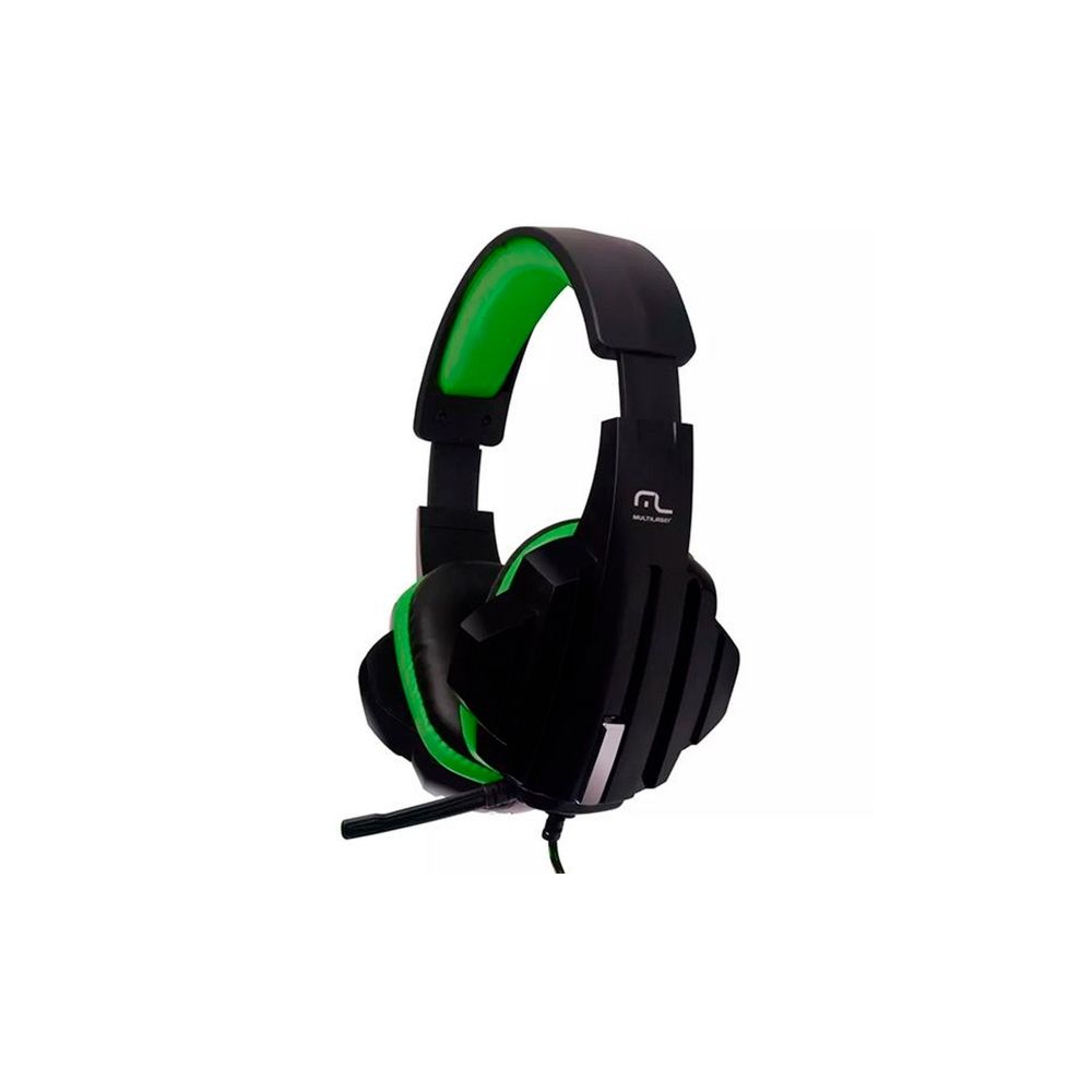 Headset Gamer Preto e Verde P2 Microfone PH123 - Multilaser