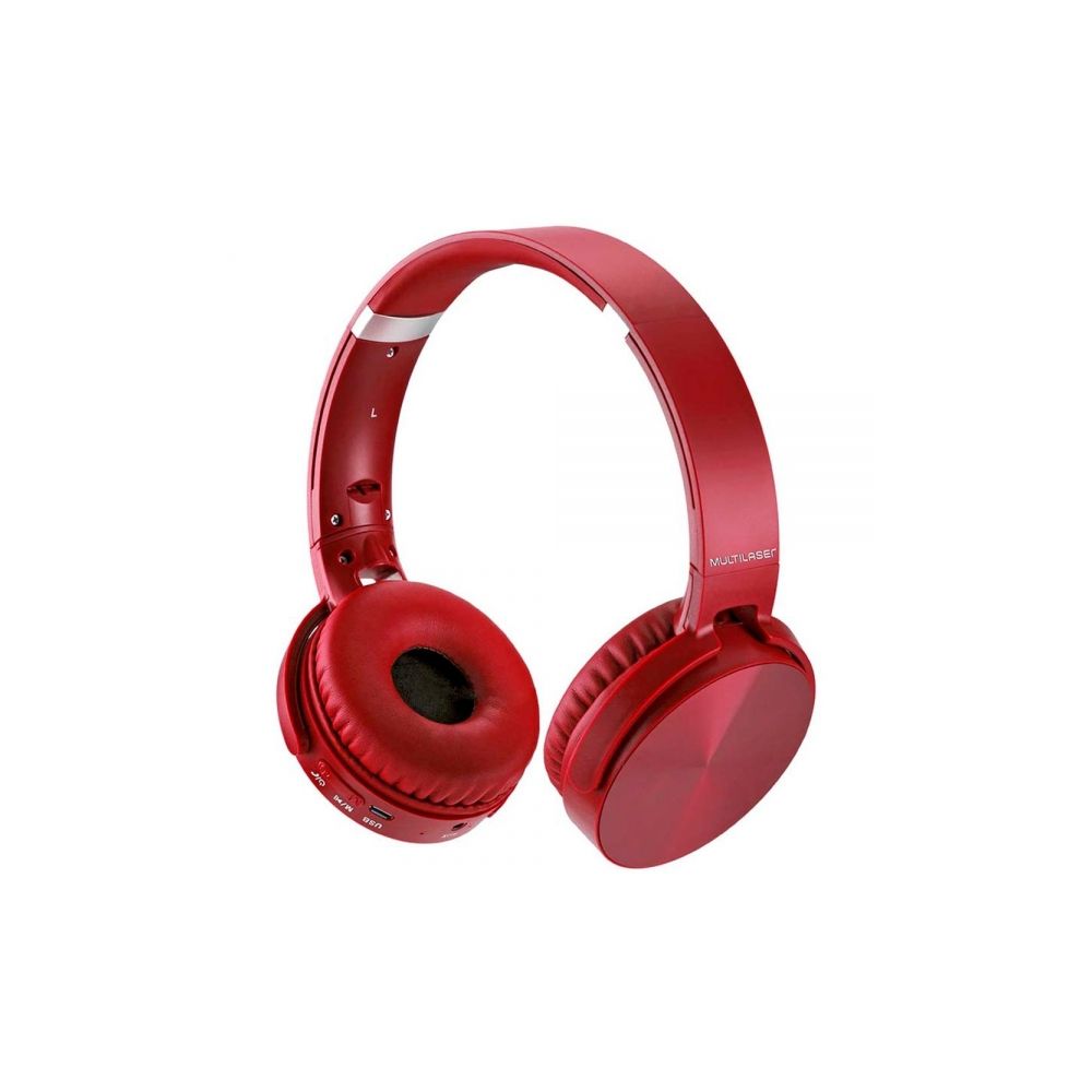 Headphone Bluetooth Premium PH266 Vermelho - Multilaser