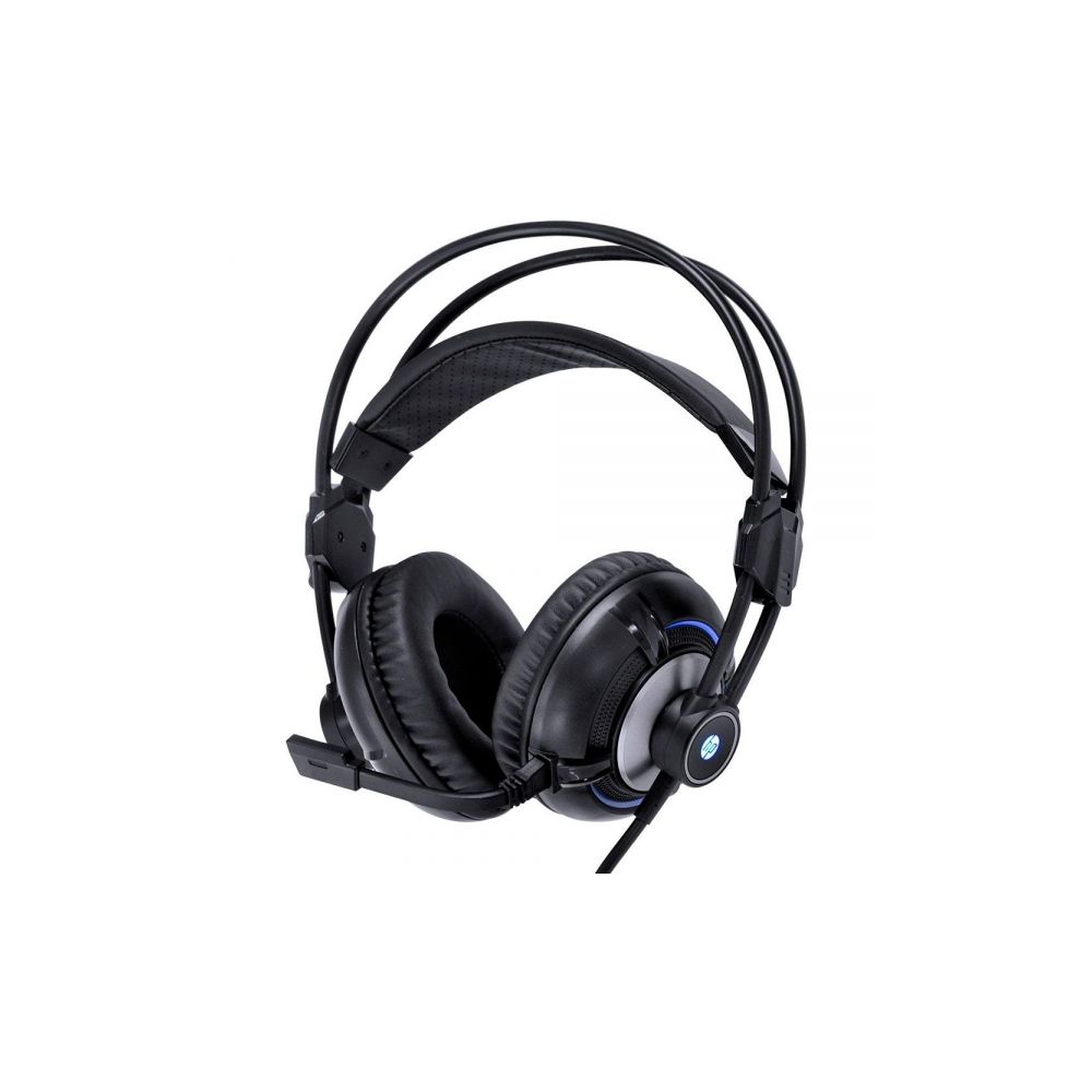 Fone de Ouvido Gamer H300 Black 2.1, LED Azul - HP